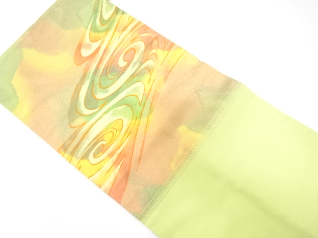 JAPANESE NAGOYA OBI / UNUSED / WOVEN SPIRAL